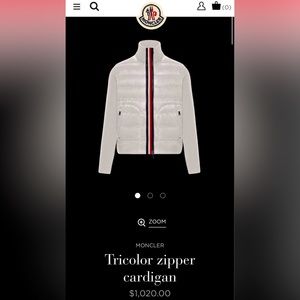 Authentic Men’s Moncler cardigan. Grade 9/10